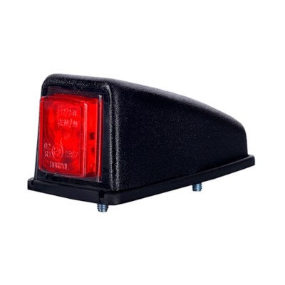 Lampa gabarit auto BestAutoVest 12/24V cu LED, culoare Rosie, 52x47x102mm, fixare cu suruburi foto