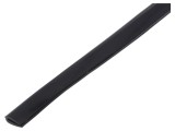 Ecran PVC negru pentru orificii și margini, L: 10m, H: 8mm