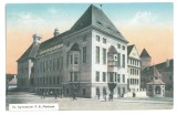 5622 - MEDIAS, Sibiu, High School, Romania - old postcard - used - 1912