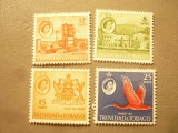 Serie mica Trinidad Tobago 1960 , R. Elisabeta ,motive locale , 4 valori