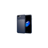 Husa Compatibila cu Apple iPhone 7 Plus,Apple iPhone 8 Plus - iberry Thunder TPU Flexibil Albastru, Carcasa