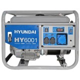 Hyundai HY6001 - Generator de uz general 6 kW Hyundai IC420 15 CP 25 l pornire mecanica monofazat