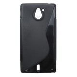 Husa silicon S-line neagra pentru Sony Xperia Sola (MT27i)