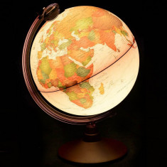 Glob geografic Marco Polo iluminat 25 cm foto
