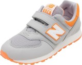 Cumpara ieftin Incaltaminte sport pentru copii New Balance 574, gri portocaliu, marime 28.5 - SECOND