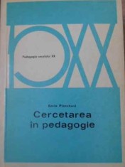 CERCETAREA IN PEDAGOGIE-EMILE PLANCHARD-264084 foto