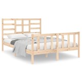 Cumpara ieftin Cadru de pat mic dublu, 120x190 cm, lemn masiv