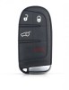 Carcasa cheie Smart Key Topautochei&reg; pentru Chrysler Jeep Cherokee Dodge Ram 1500 Journey Charger Challenger 4 butoane Fiat, Fara Brand