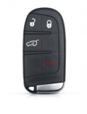 Carcasa cheie Smart Key Topautochei&reg; pentru Chrysler Jeep Cherokee Dodge Ram 1500 Journey Charger Challenger 4 butoane Fiat, Fara Brand