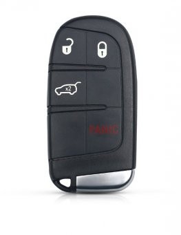 Carcasa cheie Smart Key Chrysler Jeep Cherokee Dodge Ram 1500 Journey Charger Challenger 4 butoane Fiat foto