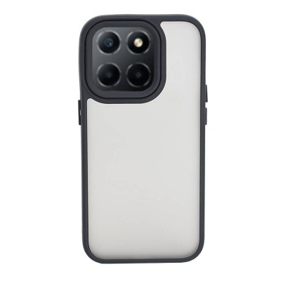 Husa cu protectie la camere si finisaj mat compatibil honor x6, smoked, negru foto