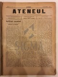 Revista ATENEUL FOIAE LITERARA, STIINTIFICA SI SOCIALA, AN. 1 NR1 , 10 numere, BOTOSANI 1901