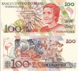 BRAZILIA 100 cruzeiros ND 1990 UNC!!!