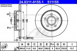 Disc frana FORD FOCUS II Cabriolet (2006 - 2016) ATE 24.0311-0155.1