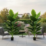 Planta Artificiala Tip Bananier Musa, 150 cm, Verde