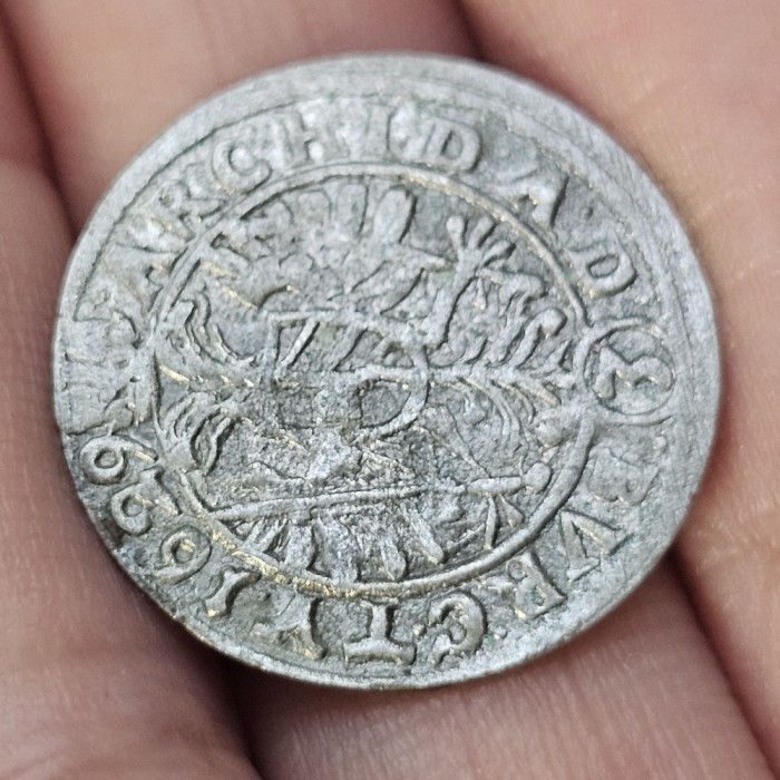 3 kreuzer 1629 , argint