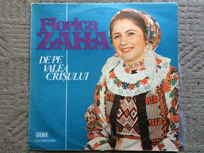 florica zaha de pe valea crisului album disc vinyl lp muzica populara folclor crisana ST EPE 02404 VG foto