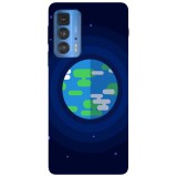 Husa compatibila cu Motorola G100 model Pixel Earth, Silicon, TPU, Viceversa, Transparent, Carcasa