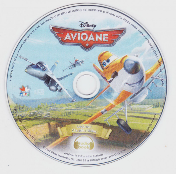 CD Audiobook: Avioane ( povestea filmului de animatie; lectura: Claudiu Maier )