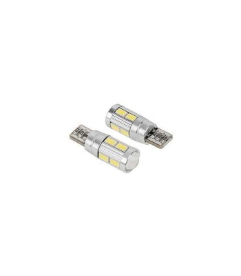 Bec LED T10 CANBUS 12V 2.1W 10x5730SMD 6400K 50lm Vipow foto