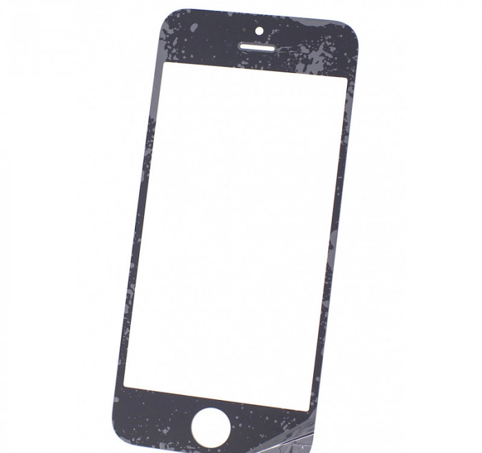 Geam sticla iPhone 5s, Black