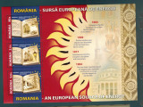 Romania 2009 Sursa europeana de energie Bloc 3 timbre MNH LP 1835 a, Nestampilat