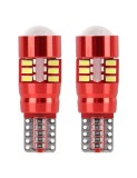 Set 2 bec led auto W5W Canbus T10 cu 27Smd cu Lupa 12v/24v