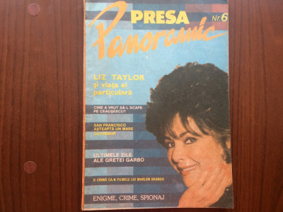 Presa Panoramic nr. 6 1991 cultura enigme crime spionaj istorie Revista magazin foto