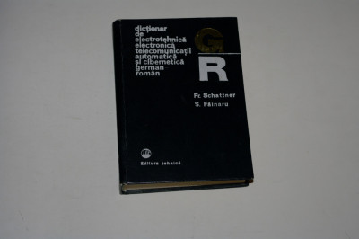 Dictionar de electrotehnica electronica telecomunicatii german roman foto