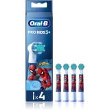 Cumpara ieftin Oral B PRO Kids 3+ capete de schimb pentru periuta de dinti pentru copii Spiderman 4 buc