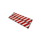 Abtibild reflectorizant Alb-Rosu 10x50cm Cod: AN21 Automotive TrustedCars, Oem