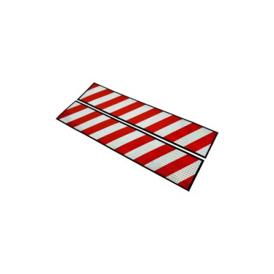 Abtibild reflectorizant Alb-Rosu 10x50cm Cod: AN21 Automotive TrustedCars foto