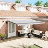 VidaXL Copertină cu Manual Antracit 4.5 x 2.5 m Metal 46874