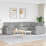 VidaXL Canapea modulară cu perne, gri nor, textil