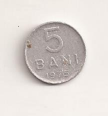 Moneda - Romania 5 bani 1975 , v9