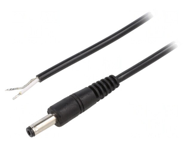Cablu Alimentare DC 4,8/1,7 Negru 0,5m