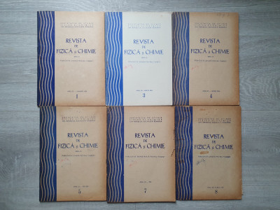 REVISTA FIZICA SI CHIMIE 1977 - Nr. 1, 3, 4, 5, 7, 8 foto