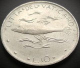 Cumpara ieftin Moneda 10 LIRE - VATICAN, anul 1973 * cod 282 - Papa Paul VI-lea = UNC, Europa