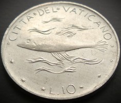 Moneda 10 LIRE - VATICAN, anul 1973 * cod 282 - Papa Paul VI-lea = UNC