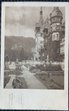 Carte Postala, Sinaia, Castelul Peles, fatada si terase, 1924