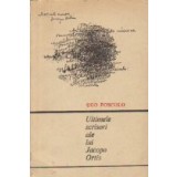 Ultimele scrisori ale lui Jacopo Ortis - publicate dupa manuscrise