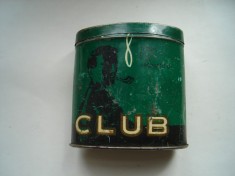 Cutie din tabla Tutun de pipa aromatizat Club - Intreprinderea de tigarete Timisoara