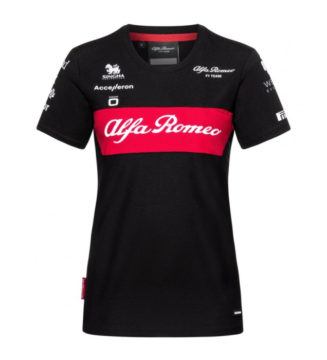 Alfa Romeo Racing tricou de dama official black F1 Team 2023 - XL