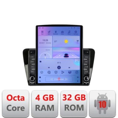 Navigatie Skoda Rapid Seat Toledo 2013+ Android radio gps internet Octa Core 4+64 LTE Kit-rapid+EDT-E709 CarStore Technology foto