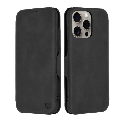 Husa 360&amp;Atilde;&amp;sbquo;&amp;Acirc;&amp;deg; iPhone 15 Pro Max Techsuit Safe Wallet Plus, negru foto