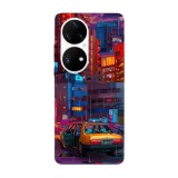 Husa compatibila cu Huawei Nova Y70 model City Blocks, Silicon, TPU, Viceversa, Transparent, Carcasa