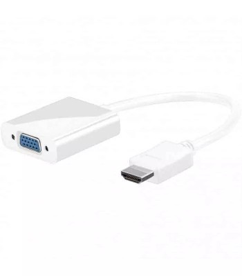 Cablu adaptor HDMI la VGA inclusiv audio alb Goobay foto