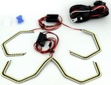 Angel Eyes LED SMD Alb BMW E93 Fara Lupa, 132/138 LED/Banda, Set