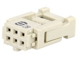 Mufă IDC Mamă 6 Pini Cablu-Bandă 1,27mm 2,54mm