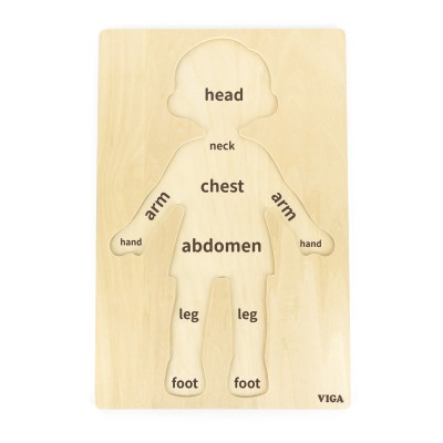 Puzzle Corpul uman - Baiat 12 piese), Viga foto